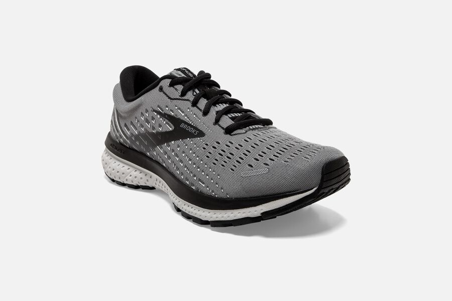 Brooks Israel Ghost 13 Road Running Shoes Mens - Grey/Black - PWZ-894725